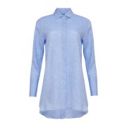 ÉMANOU BARDOT, Light Blue Linen Shirt