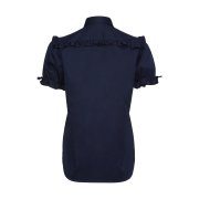 ÉMANOU DAKAR, Navy Blue Short Sleeve Cotton Shirt