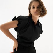 ÉMANOU DARIA, Black Short Sleeve Shirt