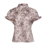 ÉMANOU DARIA, Floral Motif Short Sleeve Shirt