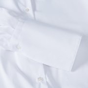 ÉMANOU FILOU BOW, biała koszula z bawełny z wiązaniem pod szyją