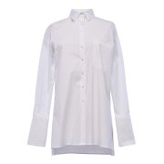 ÉMANOU FILOU, White Cotton-Blend Shirt