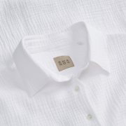 ÉMANOU FILOU, White Cotton Muslin Shirt