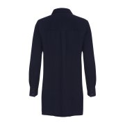 ÉMANOU FILOU, Navy Blue Cotton Muslin Shirt