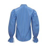 ÉMANOU MAGIE, Blue Striped Puff-Sleeve Shirt