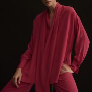 ÉMANOU PASSION, Silk Blend Blouse in Fuchsia