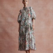 ÉMANOU PEBBLES, Floral Cotton and Silk Dress