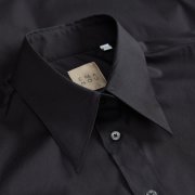 ÉMANOU SIMONE, Black Puff-Sleeve Shirt