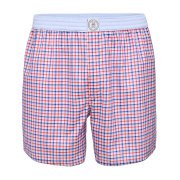 Blue and Red Check Boxer Shorts