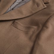 EMANUEL BERG, brązowy płaszcz z wełny i kaszmiru