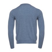 Emanuel Berg Niebieski sweter z wełny merino