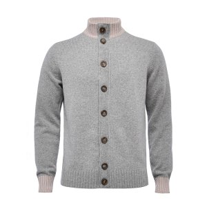 トップス AUBERGE MOLE ZIP 40 トップス AUBERGE MOLE ZIP 40 Taupe Merino Wool Zipped