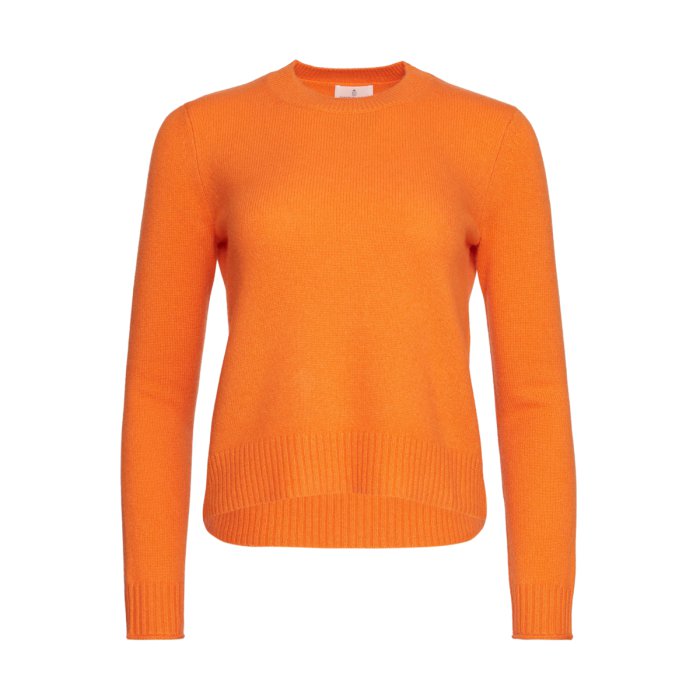 EMANUEL BERG, pomarańczowy sweter z kaszmiru