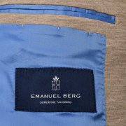 Emanuel Berg Beżowa marynarka Jersey z wełny