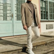 Emanuel Berg Beige Wool Jersey Jacket