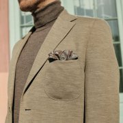 Emanuel Berg Beige Wool Jersey Jacket