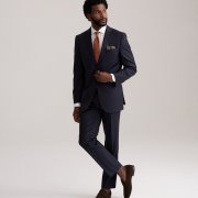 Emanuel Berg Navy Blue Wool Jacket