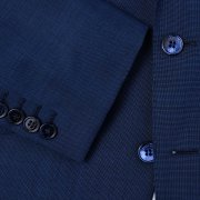 Emanuel Berg Navy Blue Wool Jacket