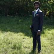 Emanuel Berg Navy Blue Wool Jacket