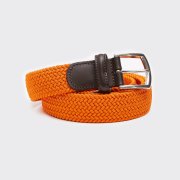 Emanuel Berg Orange Elastic Woven Belt