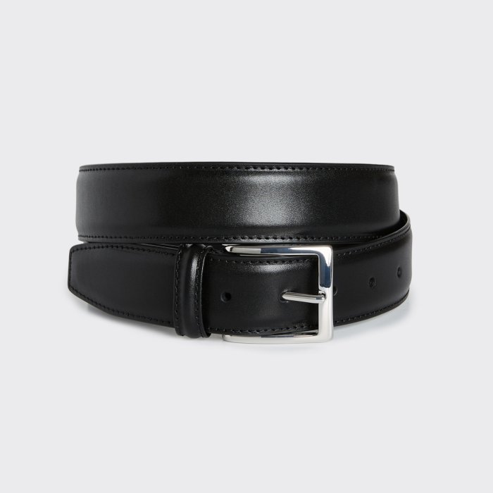 Emanuel Berg Black Leather Belt