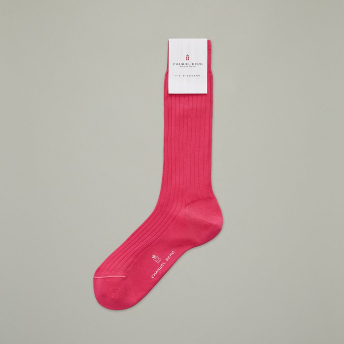 Emanuel Berg Pink cotton socks