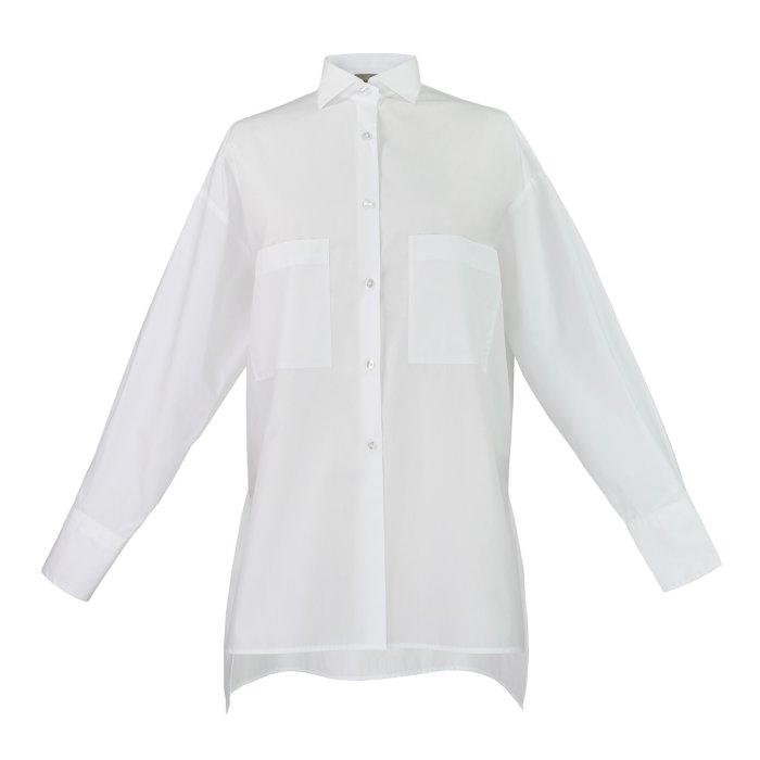 Emanuel Berg ÉMANOU SOLANGE, White Poplin Cotton Shirt