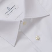 Duke of York, biała koszula z dłuższymi rękawami, Wrinkle Resistant Twill