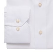 Basel collar, wrinkle resistant twill