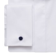 Duke of York, White French Cuffs Covered Placket Shirt