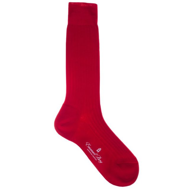 Red cotton socks