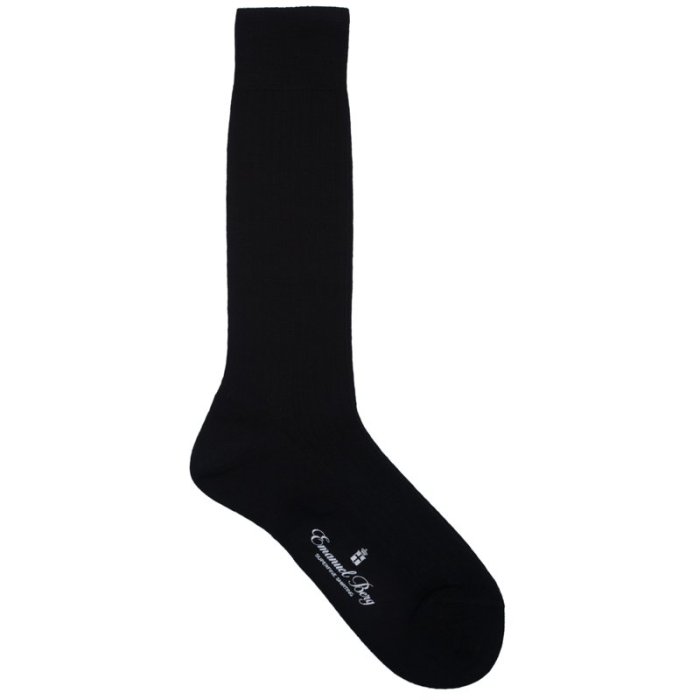 Black Merino Wool Socks
