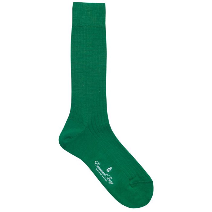 Green Merino Wool Socks