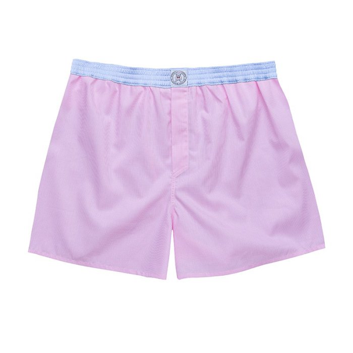 Pink Micro Check Boxer Shorts